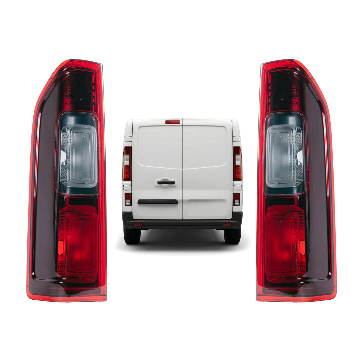 Pair Rear Tail Light Lamps Left + Right For Trafic Vivaro NV300 Talento 2014-24 - Detail View - BUYDAY
