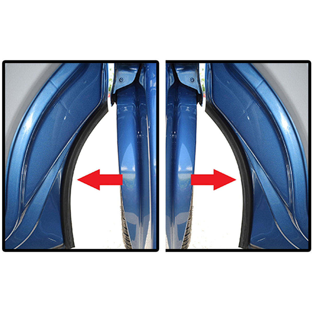 For VW Transporter T5 T6 Wheel Arch Seal Rubber LH + RH Door Clips 2003+ - Detail View - BUYDAY