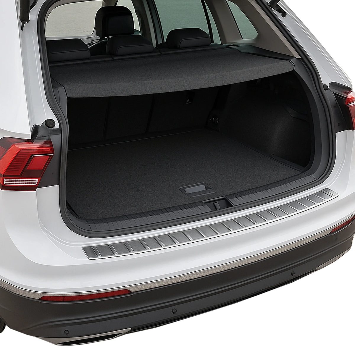 Rear Matt Bumper Protector Guard Trim Scratch Sill Cover for VW Tiguan MK2 16-On - BUYDAY - Rear Bumper Protectors