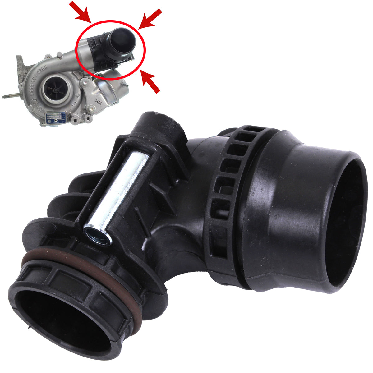for Mercedes W205 Vito W447 1.6 dCi Turbo Intercooler Hose Pipe P0299 Fix OM626 - Detail View - BUYDAY