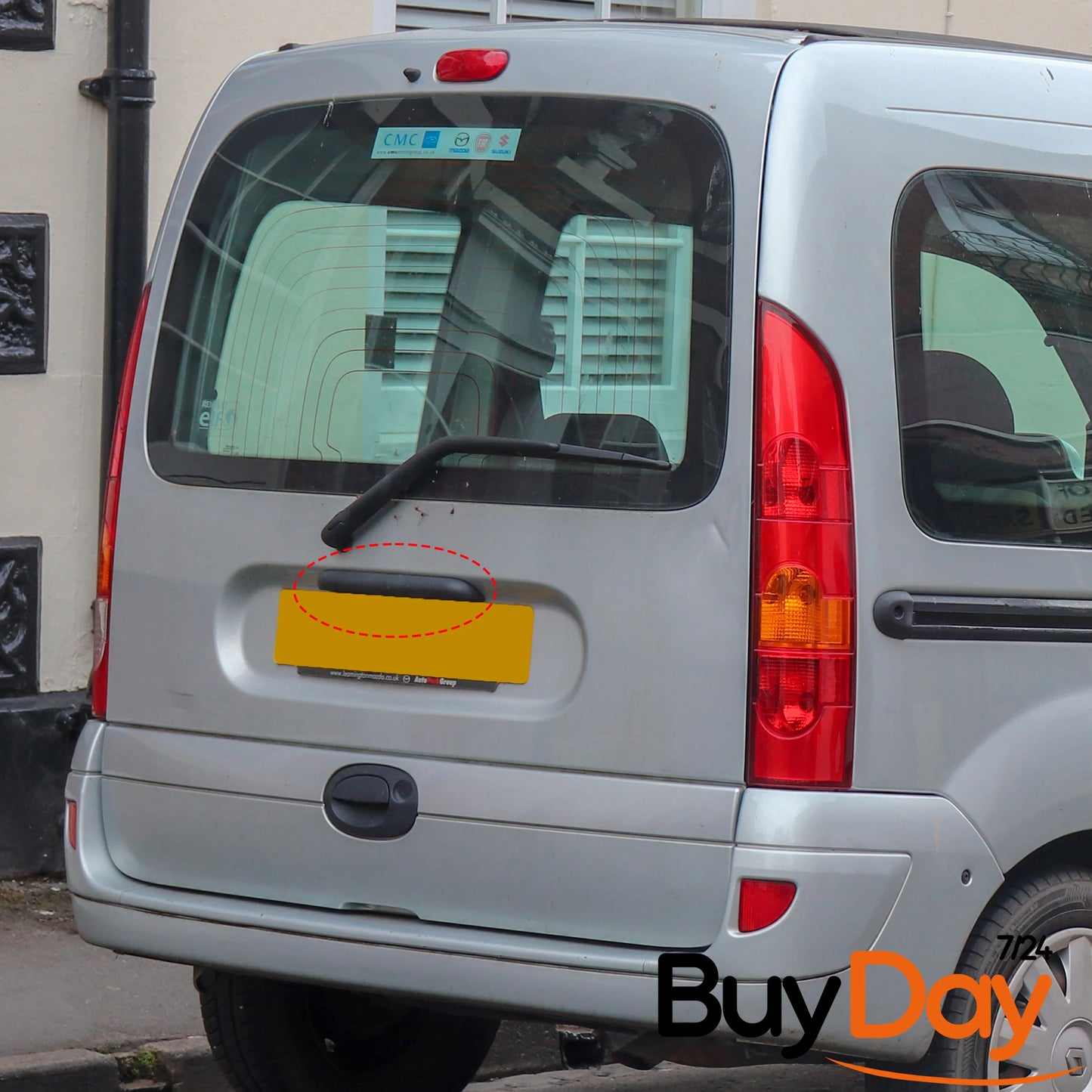 clickmax Rear Number Plate Light Lamp Assembly, Licence Plate Registration Light (Bulbs Not Included), Compatible with Kangoo (MK1) Van Models 1997-2007, 8200103260, 7700308722