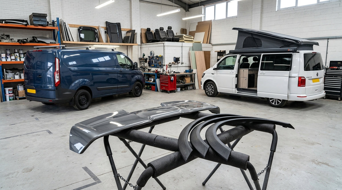 Transit Custom Painted Barn Door Spoiler Guide | BuyDay