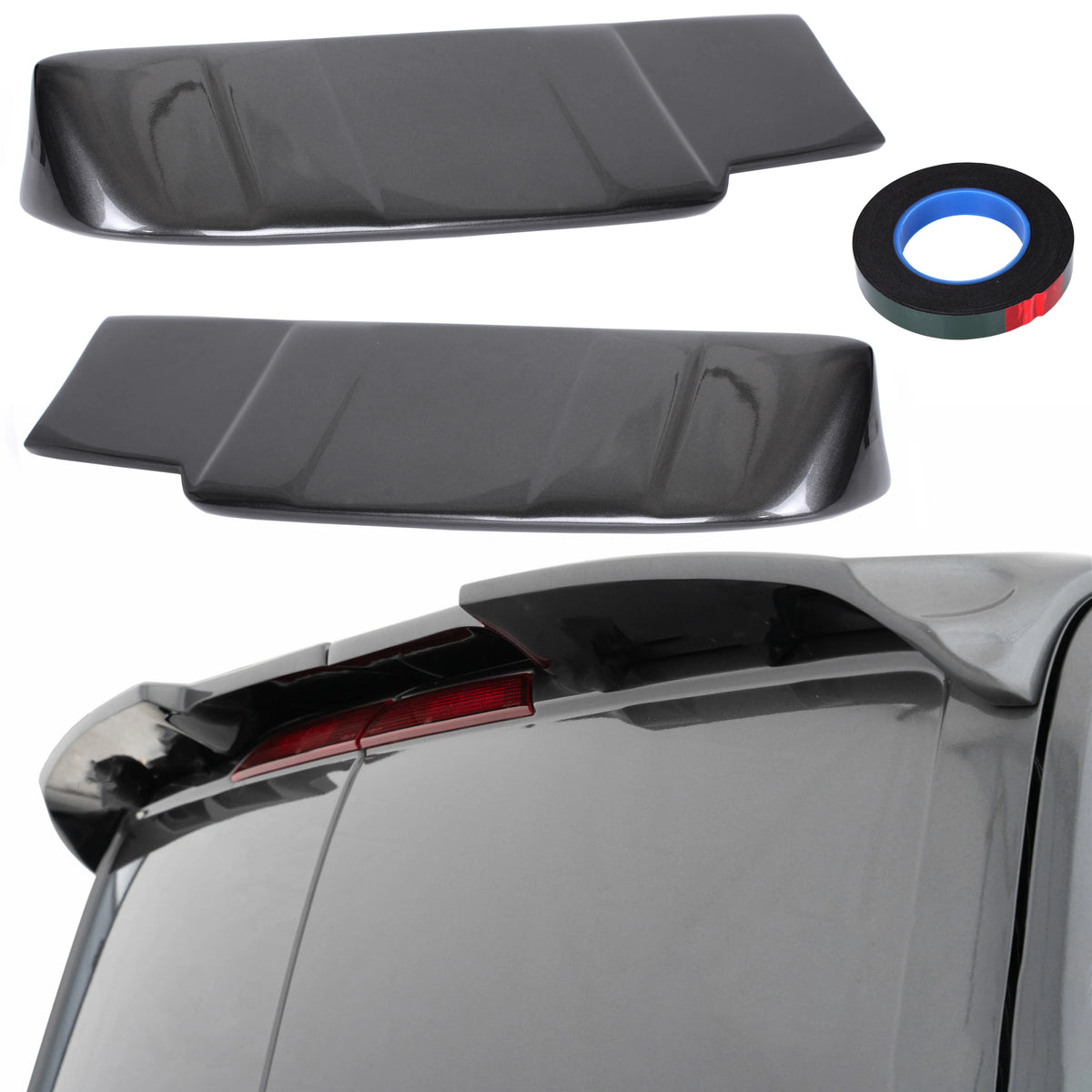 Rear Spoiler Painted Magnetic Grey Barn Door for Ford Transit Custom (2012-2018) - BuyDay - Sunroof Repair Kit