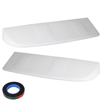 Rear Spoiler Barn Door Painted Frozen White for Ford Transit Custom (13-24)