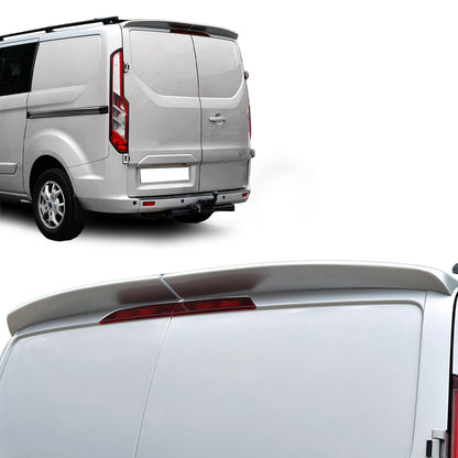 Rear Spoiler Barn Door Painted Moondust Silver for Ford Transit Custom 2013-2024