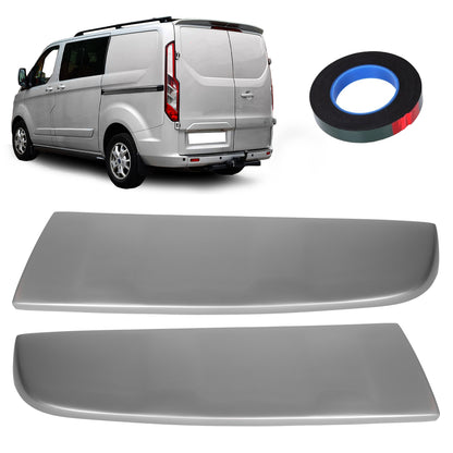 Rear Spoiler Barn Door Painted Moondust Silver for Ford Transit Custom 2013-2024