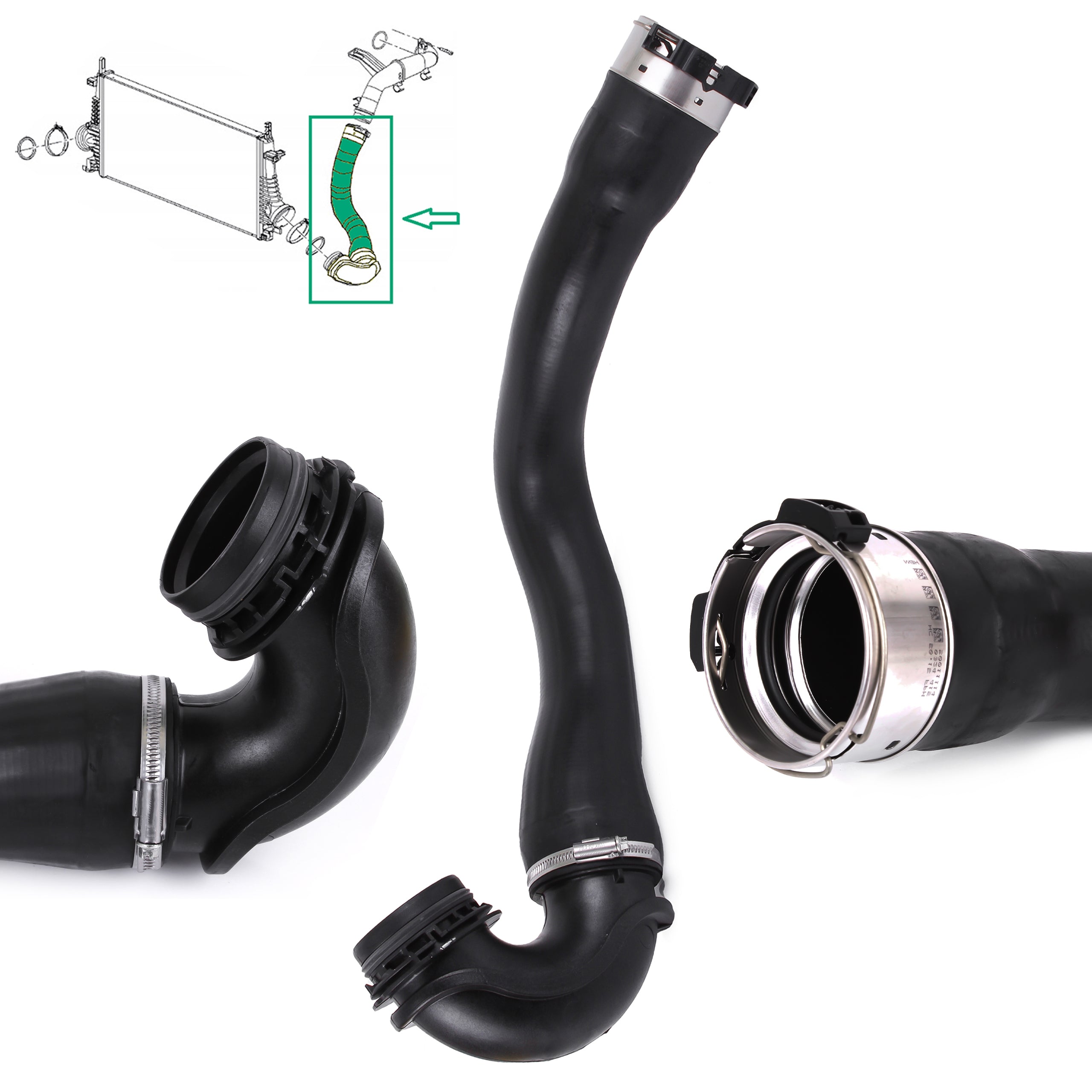 Turbo Intercooler Hose Pipe For Vauxhall Insignia 2.0 CDTI 13242121 (2008-2017) - Detail View - BUYDAY