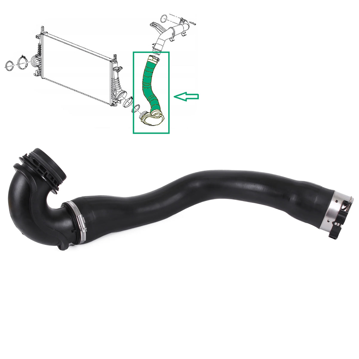 Vauxhall Insignia 2.0 CDTI Turbo Intercooler Hose Pipe 13242121 22990025 Boost - BUYDAY - Hose Pipe