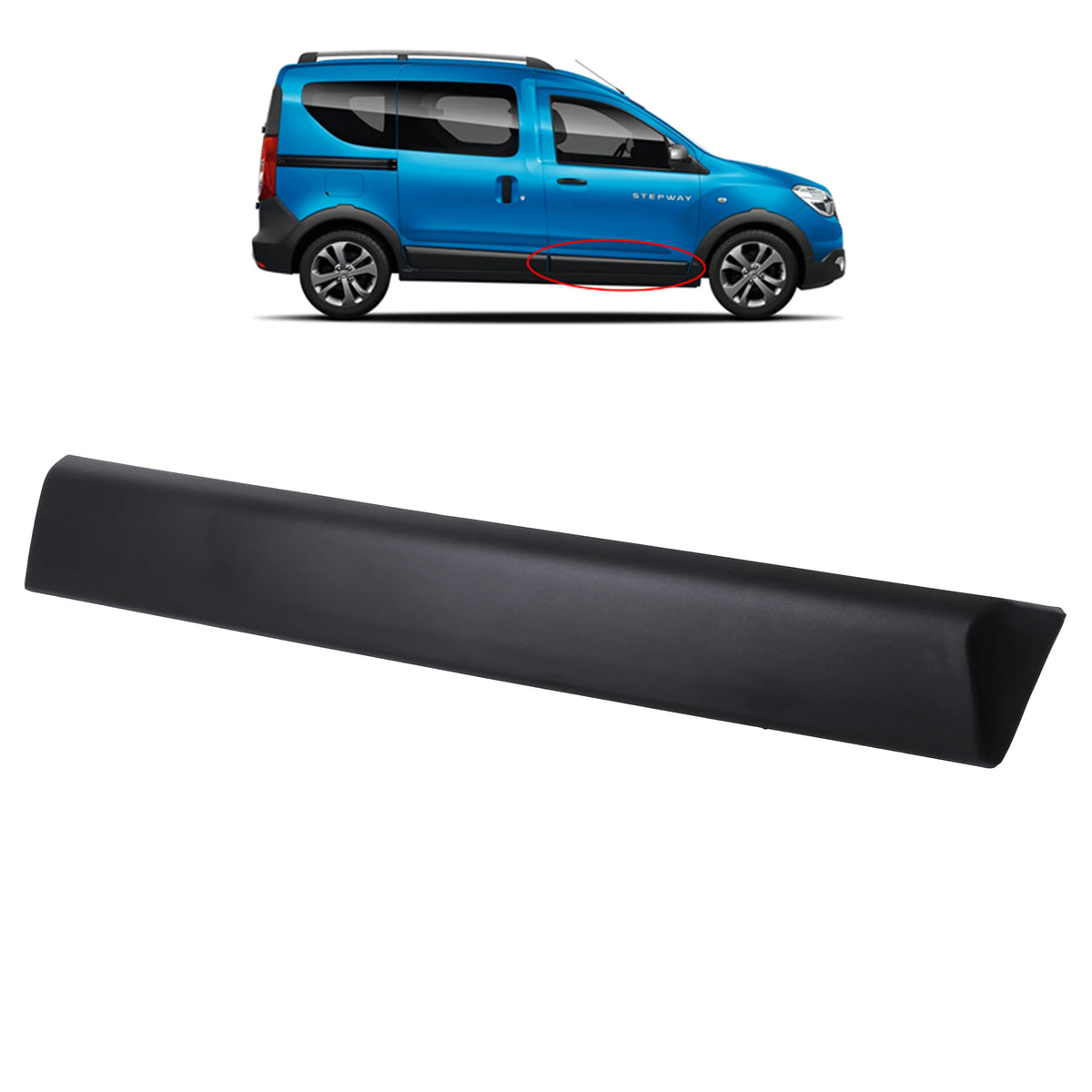 O/S/F Driver Front Right Door Rubbing Bump Strip for Dacia Dokker 801861710R - BUYDAY - Exterior Trim