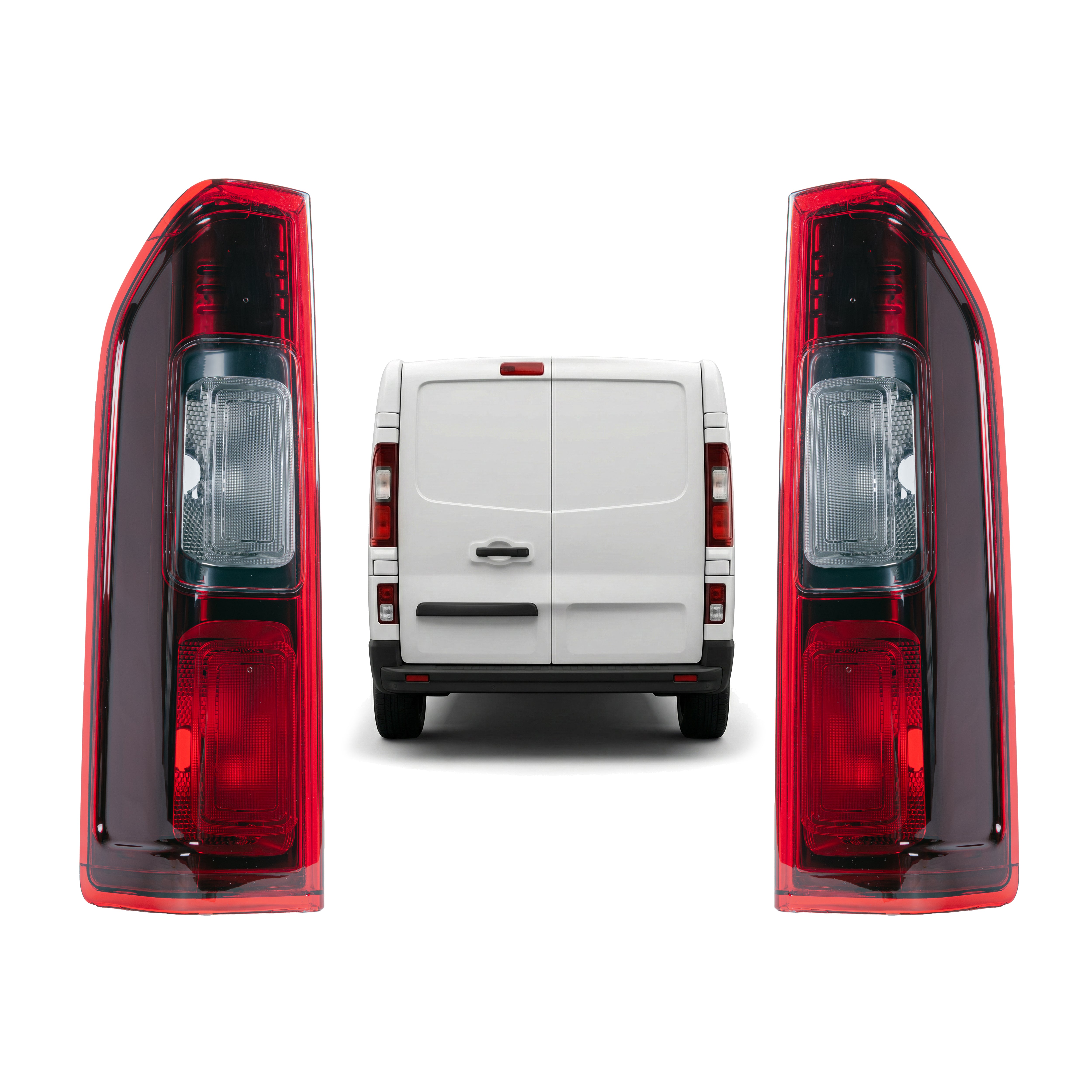 Pair Rear Tail Light Lamps Left + Right For Trafic Vivaro NV300 Talento 2014-24 - Detail View - BUYDAY