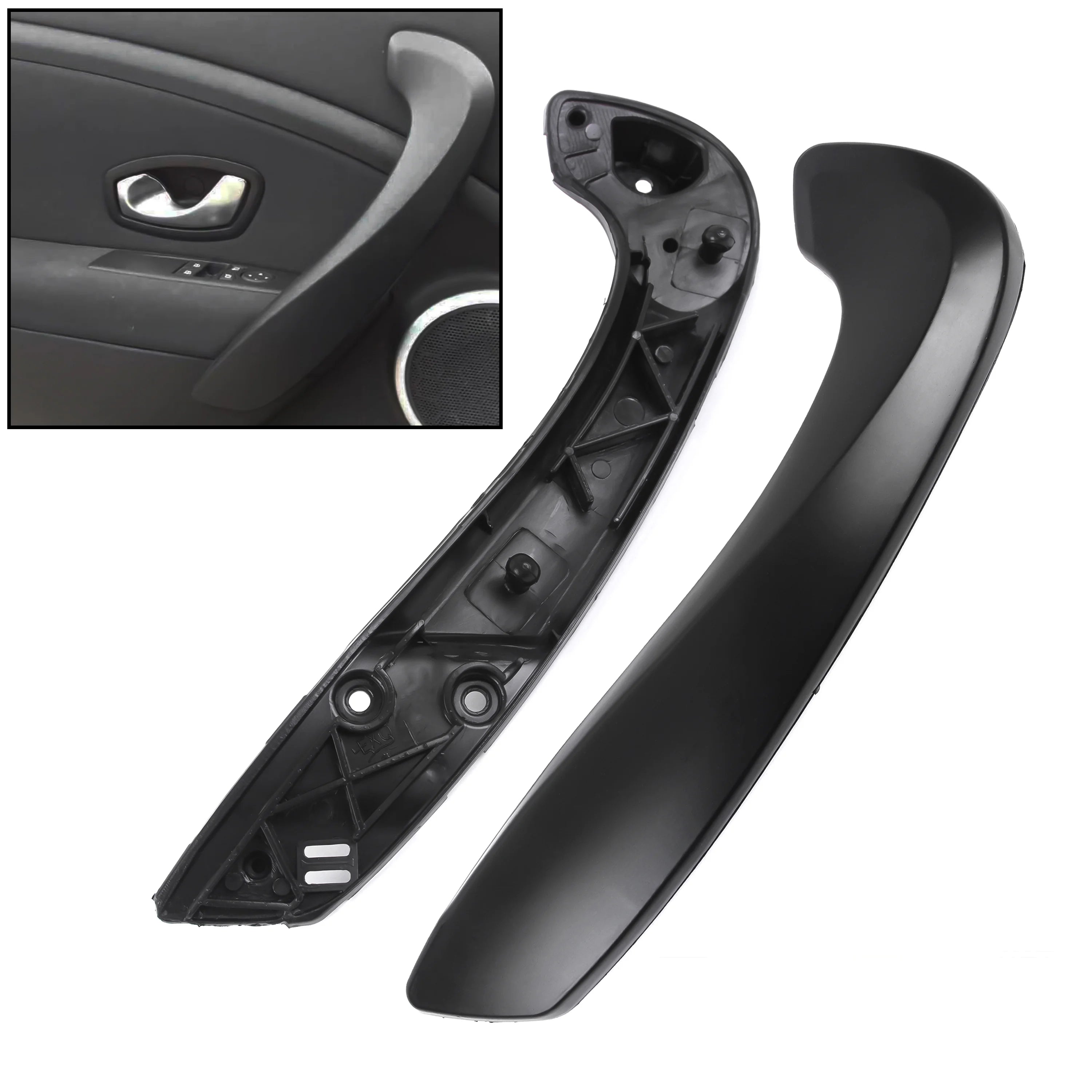 Interior Door Handle Grip Front Left for Renault Megane 3 809600007R (2008-2016)
