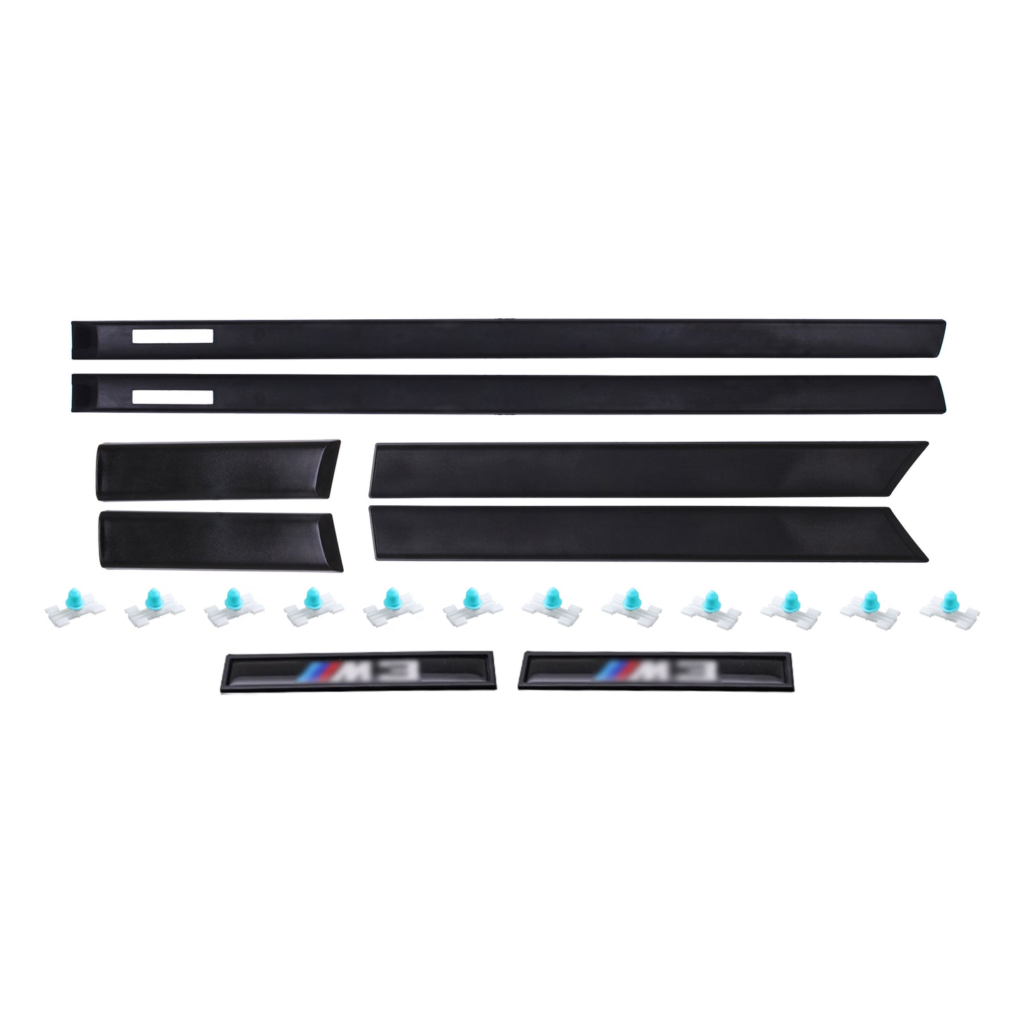 8 Parça M-Style Yan Kalıp Seti, Klipsler ve Amblemler Dahil, Dış Kapı Sürtünme Şeritleri, 1993-2000 Model 3 Serisi E36 Kompakt Modellerle Uyumlu, 51132267003