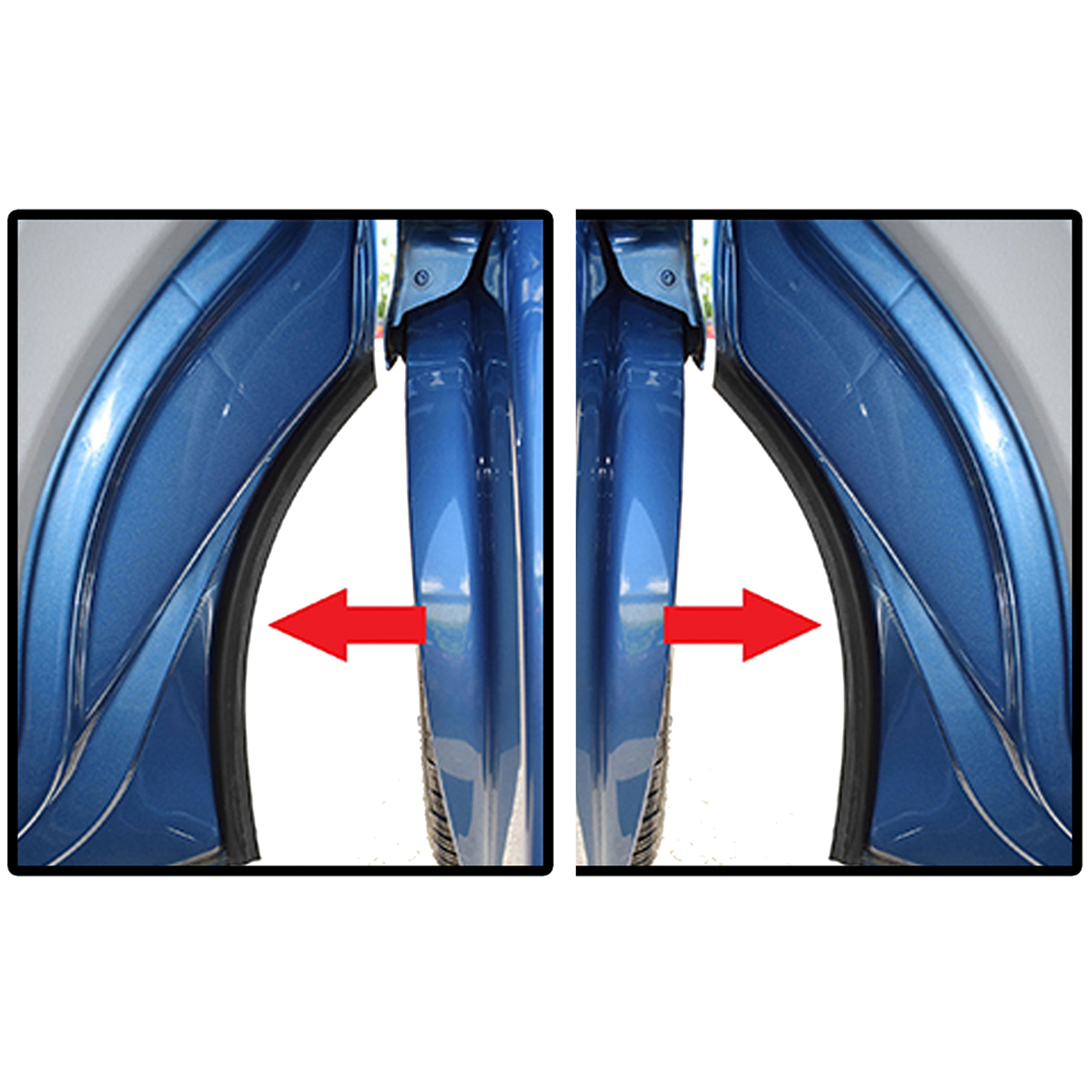 For VW Transporter T5 T6 Wheel Arch Seal Rubber LH + RH Door Clips 2003+ - Detail View - BUYDAY