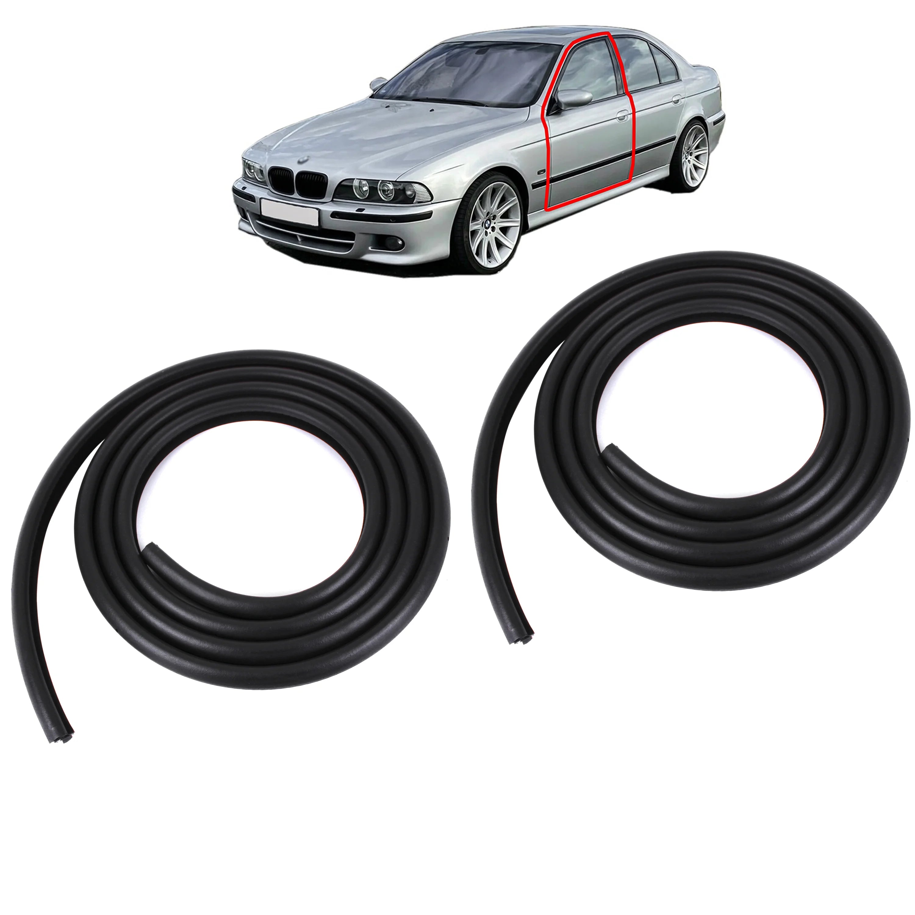BMW 3 Series E39 Front Door Seals (N-Piece)