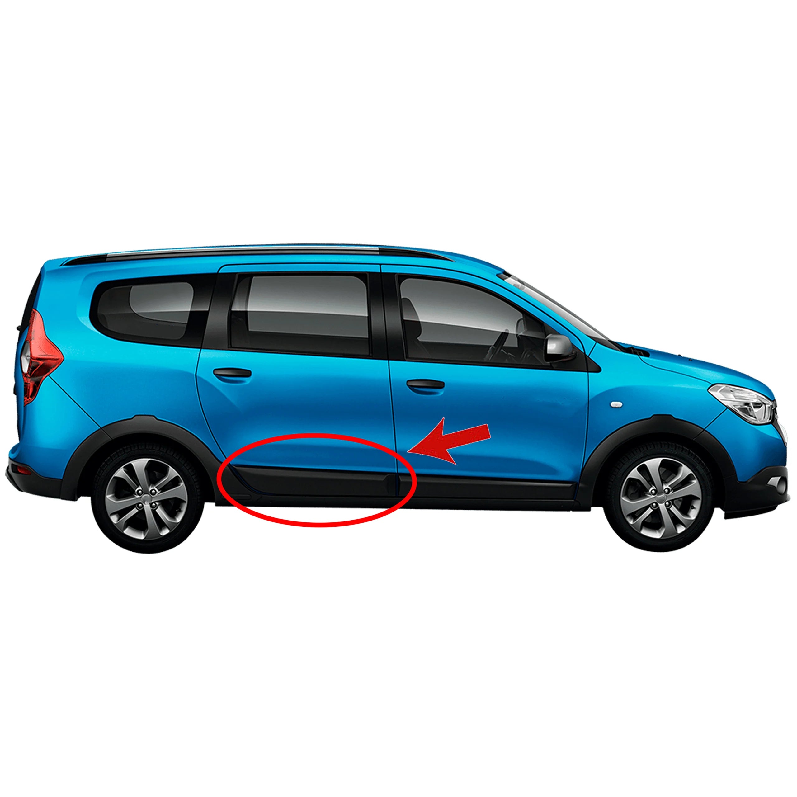 Dacia Dokker Lodgy Door Rubbing Strip Right Side 12cm Dent Protector - BUYDAY - Exterior Trim & Mirrors