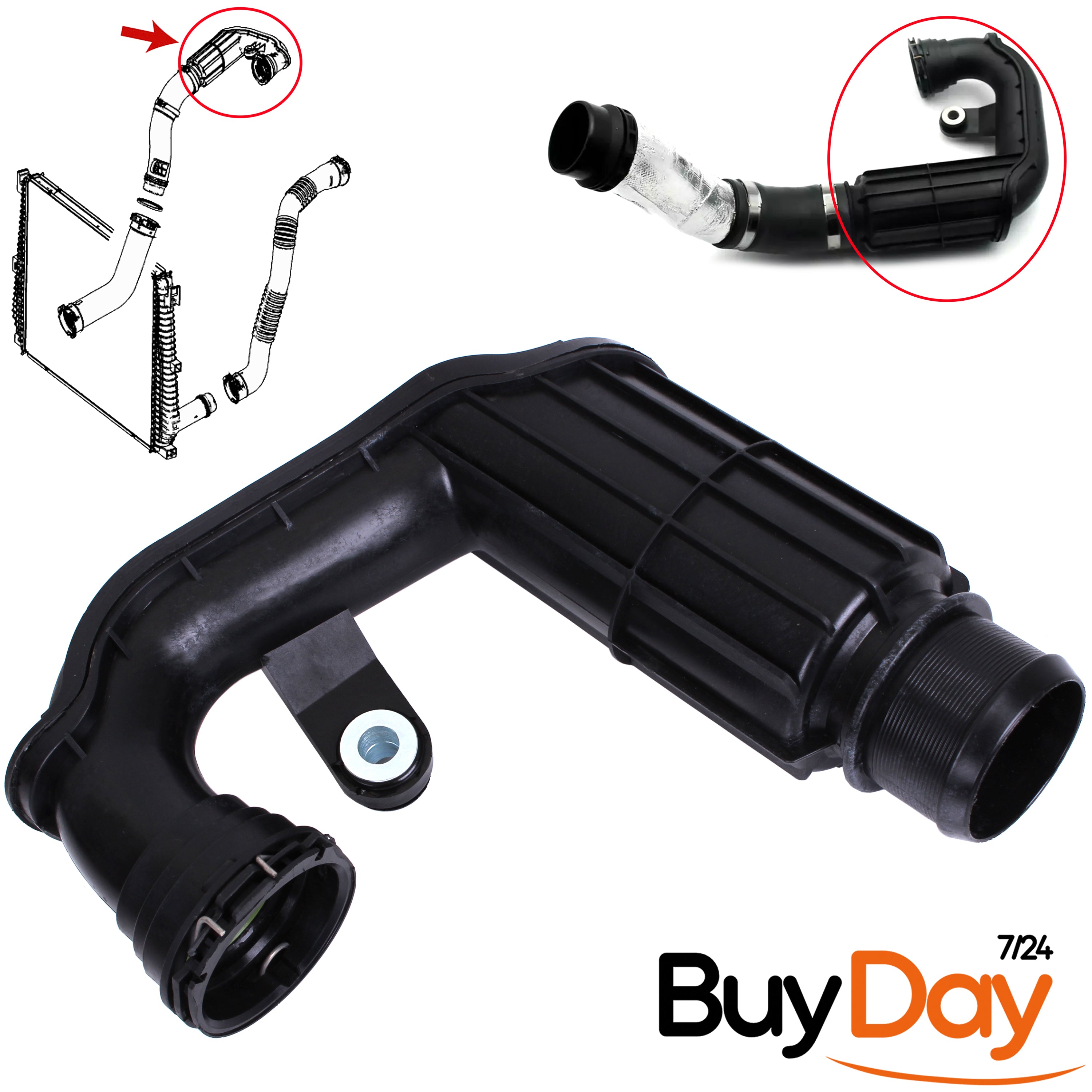 Charge Air Cooler Hose A6260900042 for C-Class W205 S205 1.6 Diesel 144603933R