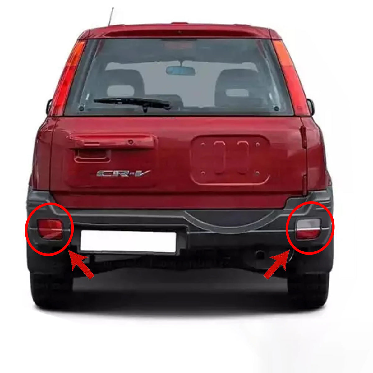 Honda CRV 1997-2001 Rear Bumper Fog Reverse Light Left & Right (2-Piece) - BUYDAY - Rear Light Assemblies