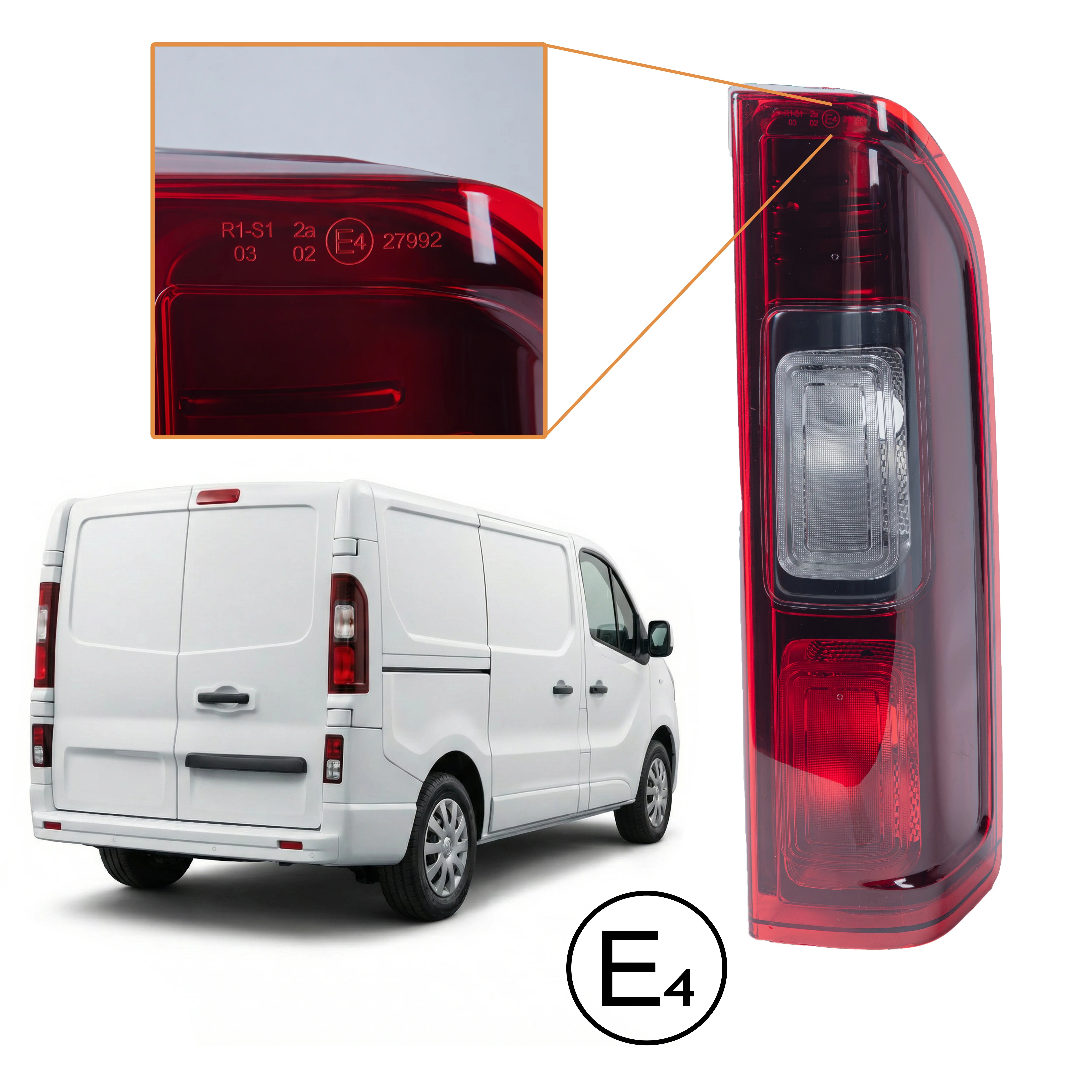 Rear Light Tail Lamp Right Driver Side For Renault Trafic III Vivaro B 2014-2024