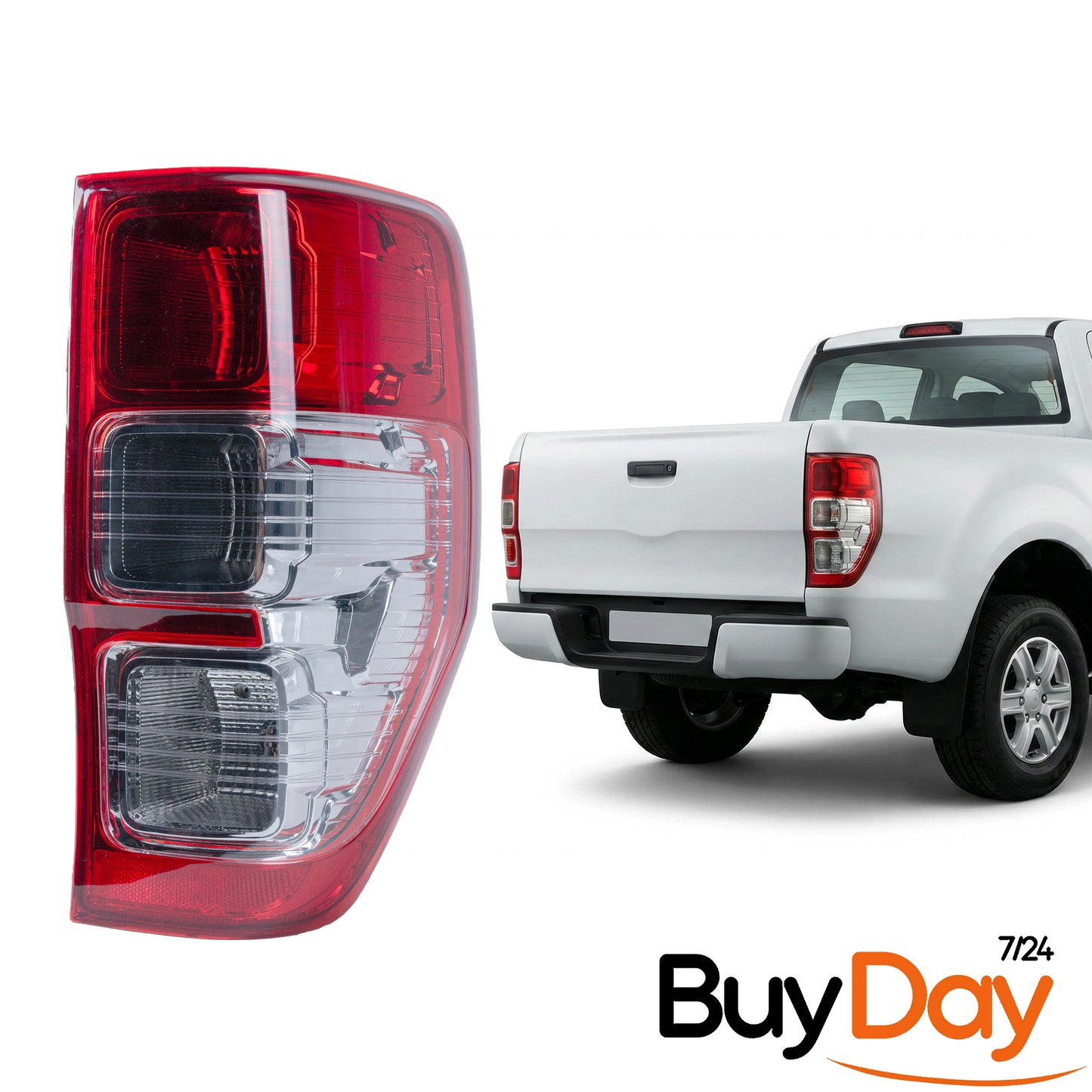 Right Side Tail Light Compatible With Ranger T6 (2012-2019), Rear Brake Lamp With Reverse Light Unit AB39-13404-AA