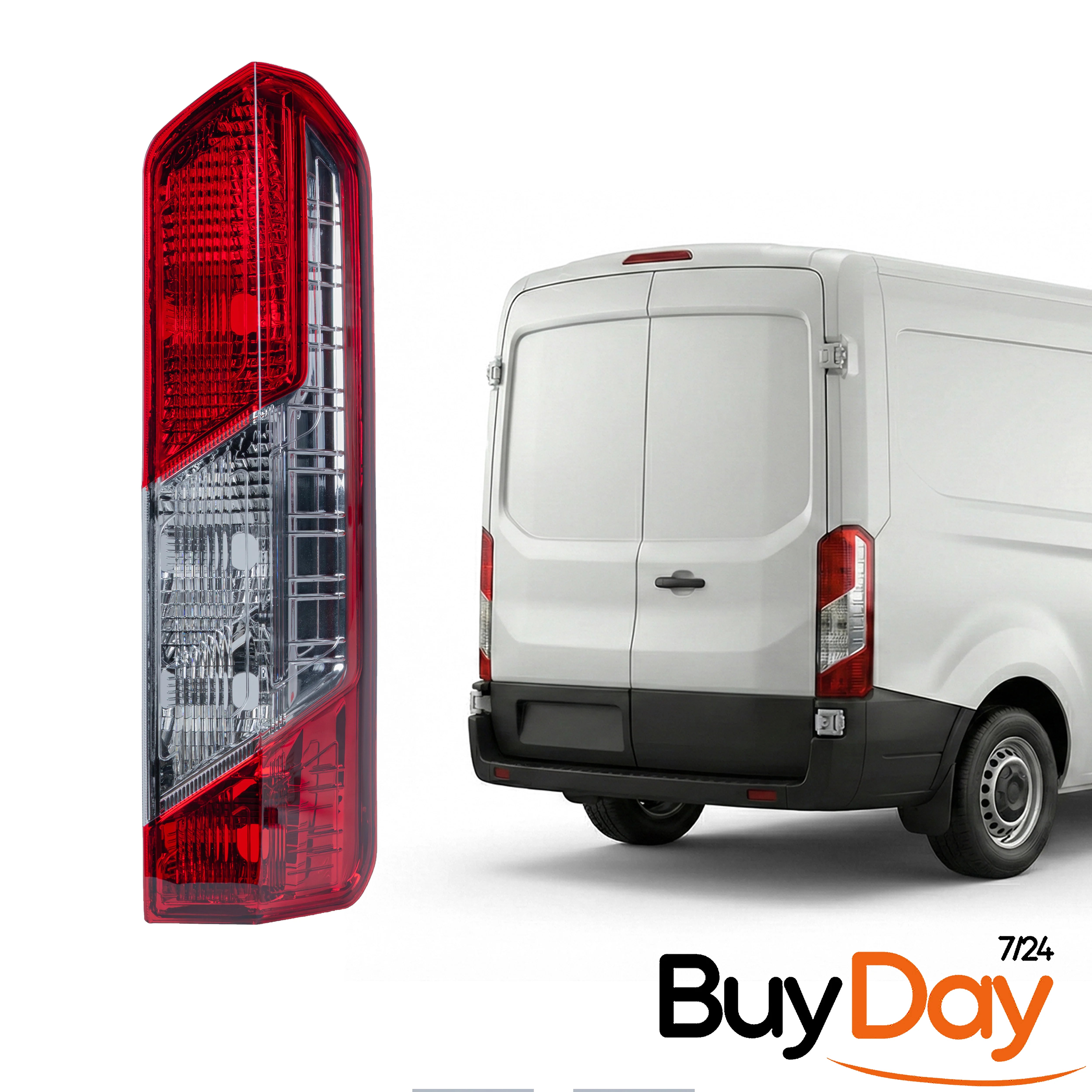 Rear Tail Light Right Compatible With Transit MK8 MKVIII Back Lamp O/S Right (2014+Onwards)