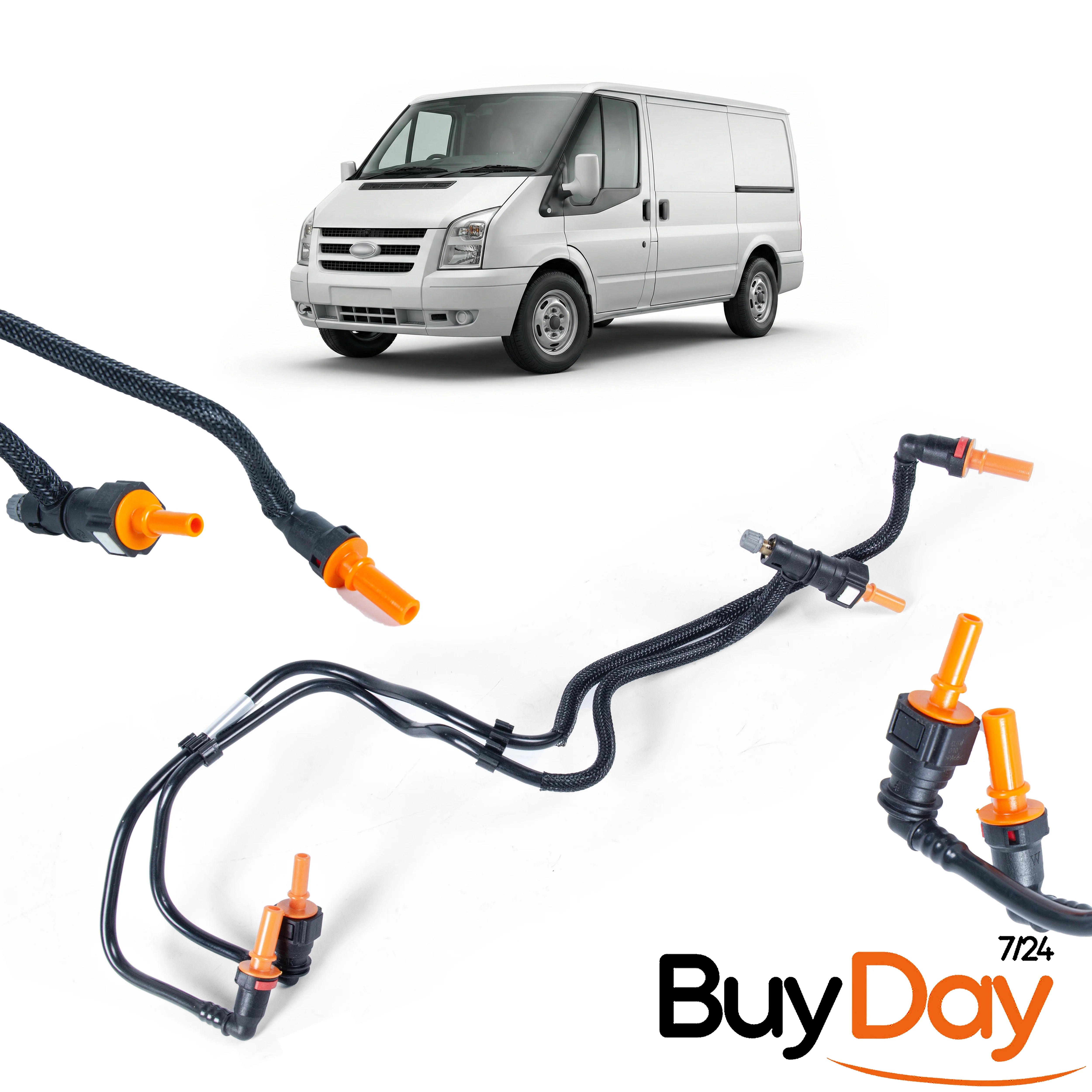 Fuel Hose Pipe Compatible with Transit Mk7 2.2 Tdci RHD FWD CC119289AD CC11-9289-AD 1866621 2006-2014