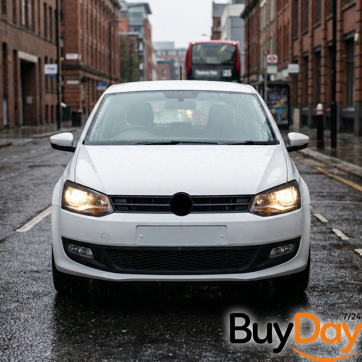 Front Upper Main Grille Black For VW Polo 2009-2014 6R0853651G
