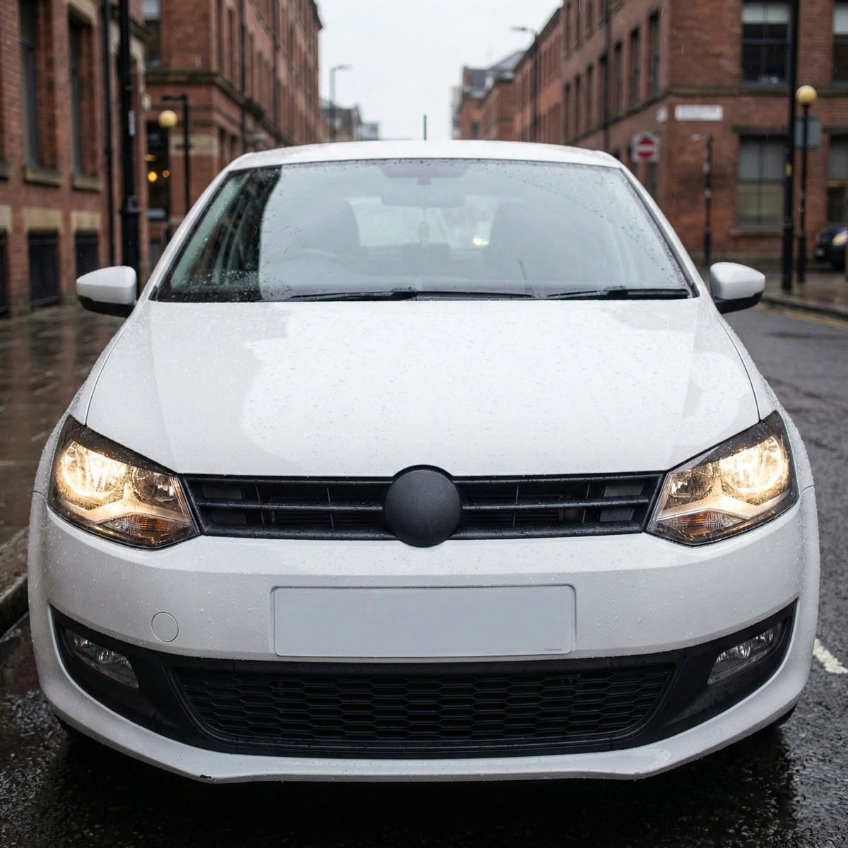 Front Upper Main Grille ABS Black For VW Polo (2009-2014) 6R0853651G 6R0853651B - BUYDAY - Polo Exterior Trim Parts - Deta...