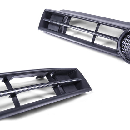 Main Grille Black With Chrome Moulding Front Upper For VW Polo 09-14 6R0853651C