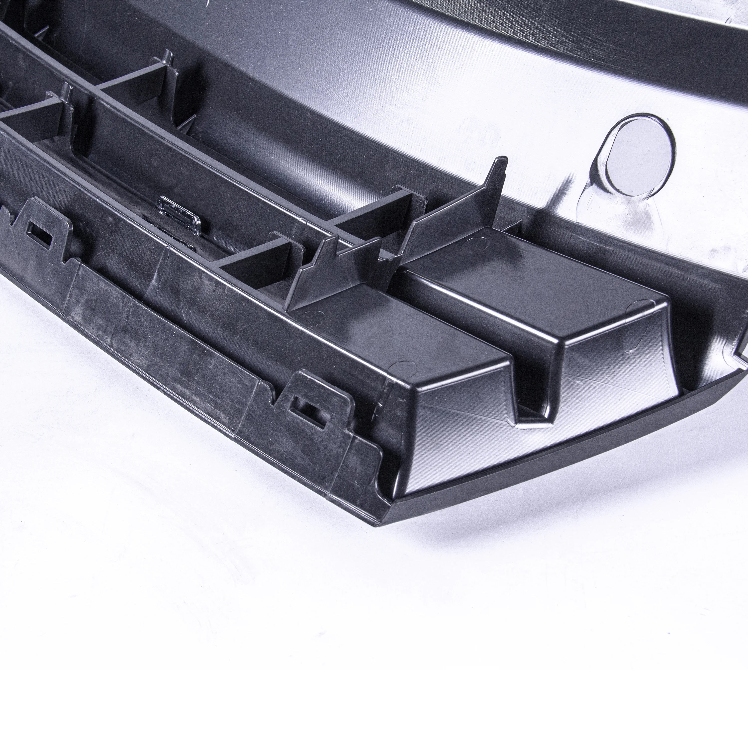 Front Upper Main Grille Black With Chrome Moulding for VW Polo 09-14 6R0853651C - BUYDAY - Exterior Trim and Upgrades - De...