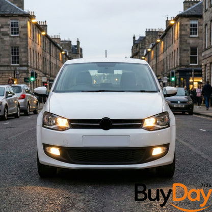VW Polo 2009-2014 Front Upper Main Grille Black With Chrome Moulding 6R0853651C