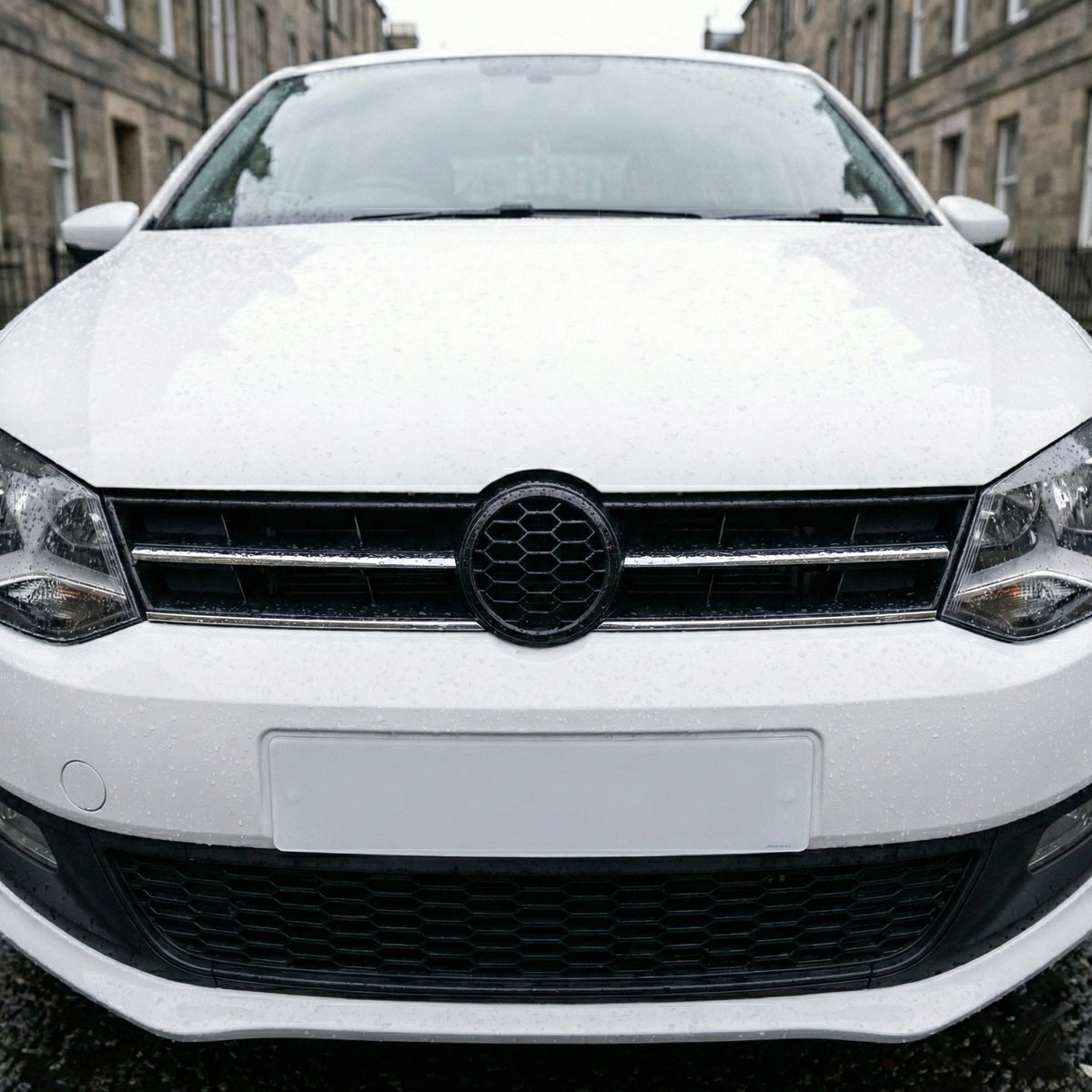 Front Upper Main Grille Black With Chrome Moulding for VW Polo 09-14 6R0853651C - BUYDAY - Exterior Trim and Upgrades - De...