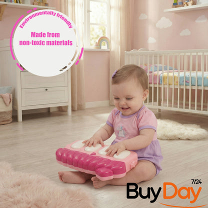 Gym Play Mat Baby Newborn Kid Pink Fitness Music Lay Fun Piano Music Kid Gift