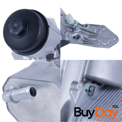 Oil Cooler And Housing + Gasket + Filter Compatible With Ranger 2.2 3.2 1746665 (2011+Onwards)