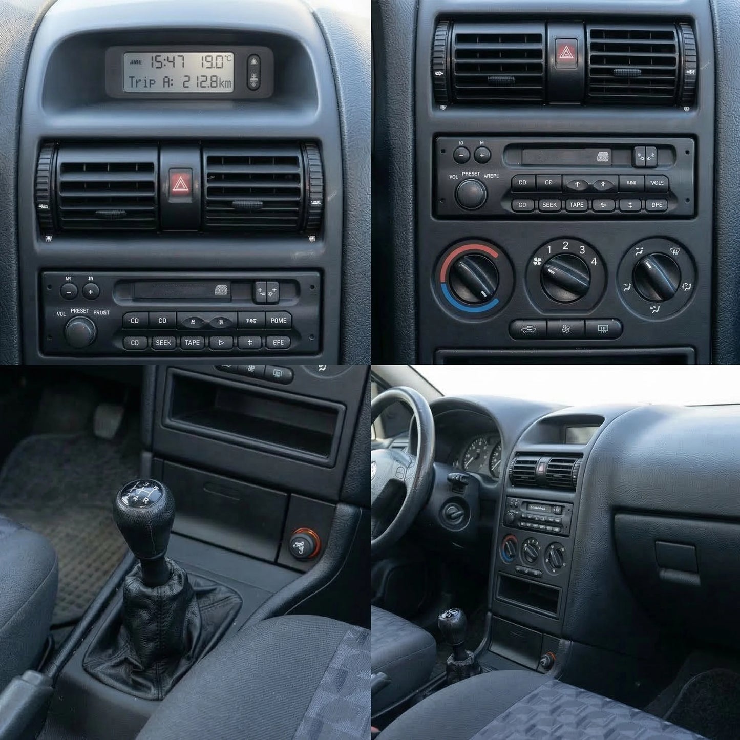 Centre Console Trim Frame W/Clips For Vauxhall Astra G (1998-2010) 2209396