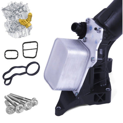 Oil Filter Housing & Cooler & Gaskets for BMW 1 2 3 4 5 Series X3 X4 11428596283 - BUYDAY - Car Engine Performance Upgrade...