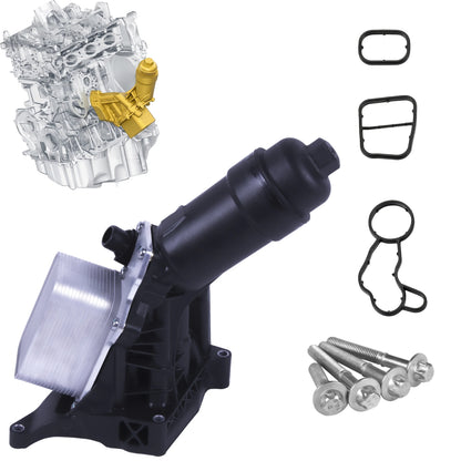 Oil Filter Housing & Cooler & Gaskets for BMW 1 2 3 4 5 Series X3 X4 11428596283 - BUYDAY - Car Engine Performance Upgrades