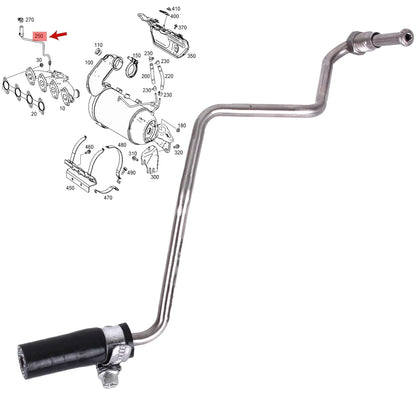 Exhaust Pressure Sensor Pipe for Mercedes-Benz A-Class 223211870R (N-Piece)