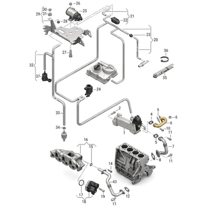 EGR Piping for Volkwagen Multivan V T5 2.5 TDI 070131521H/070131521AF