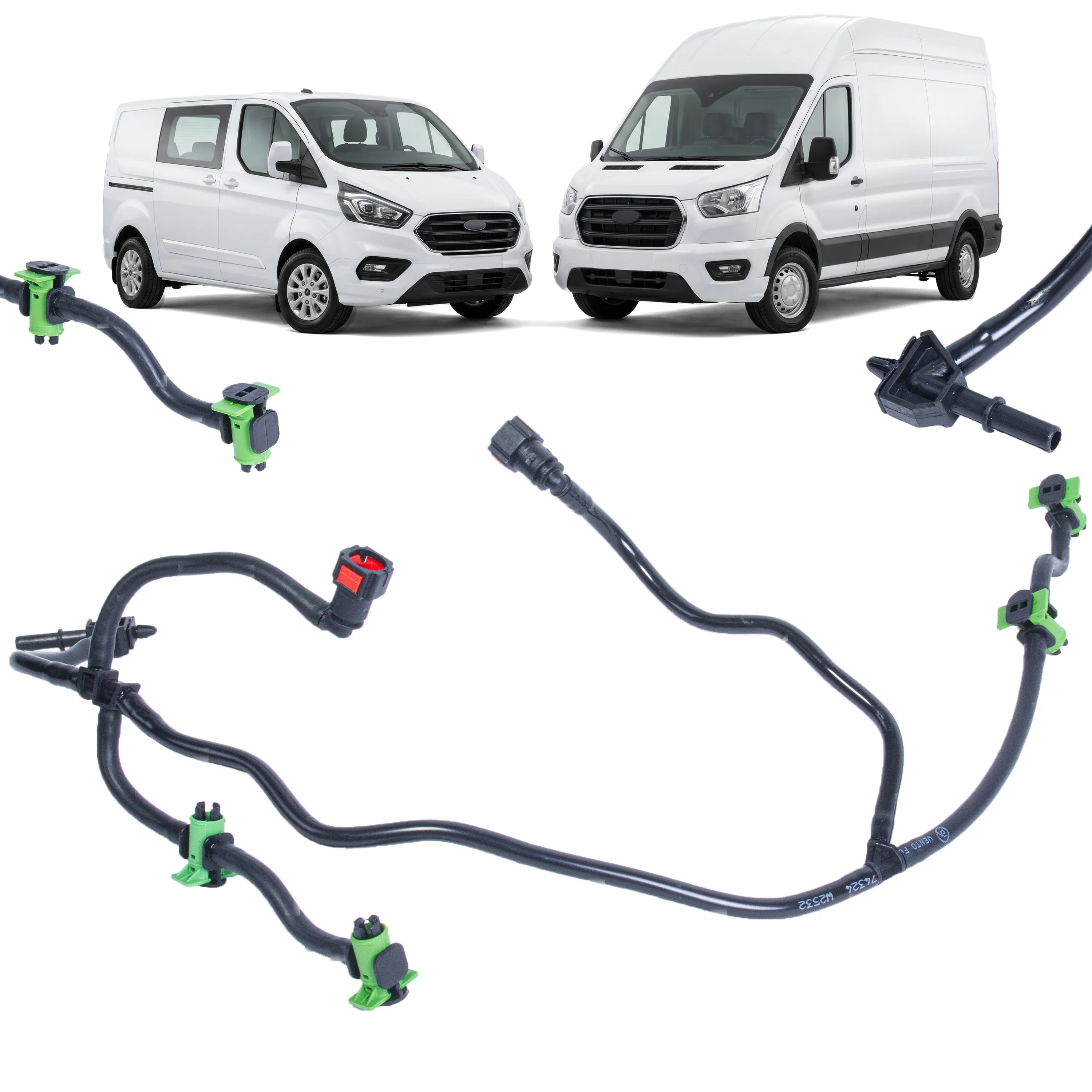 For Ford Transit GK2Q9K022AC 2283206 2015-2023 Diesel Fuel Overflow Return Pipe