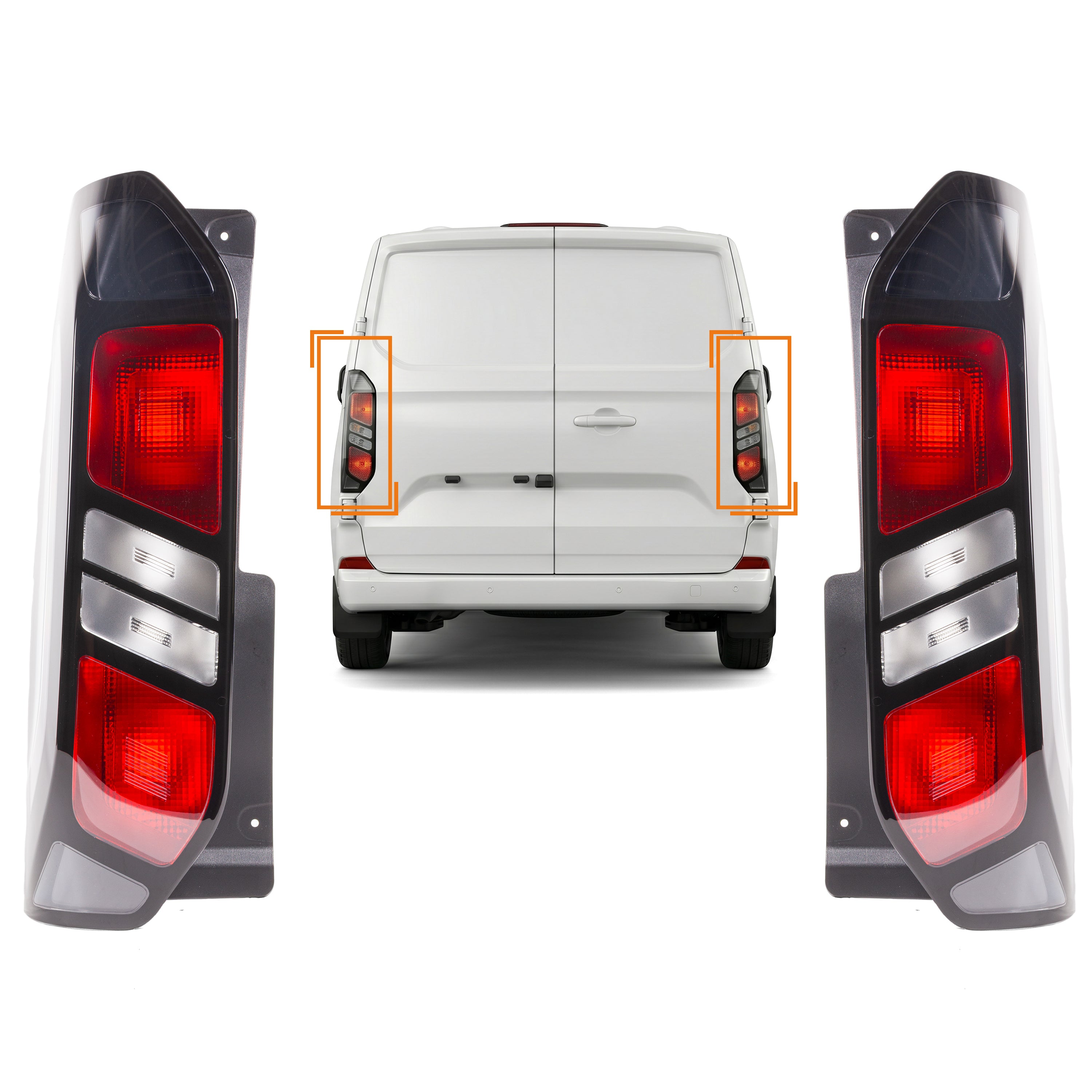 A Pair Tail Light Lamp Passnger For Ford Transit Tourneo Custom 23-On 2728876 - Detail View - BUYDAY