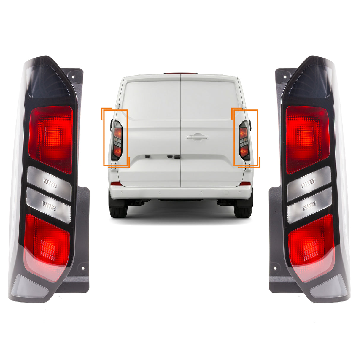 A Pair Tail Light Lamp Passnger For Ford Transit Tourneo Custom 23-On 2728876 - Detail View - BUYDAY