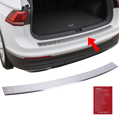 Rear Matt Bumper Protector Guard Trim Scratch Sill Cover for VW Tiguan MK2 16-On - BUYDAY Auto Parts