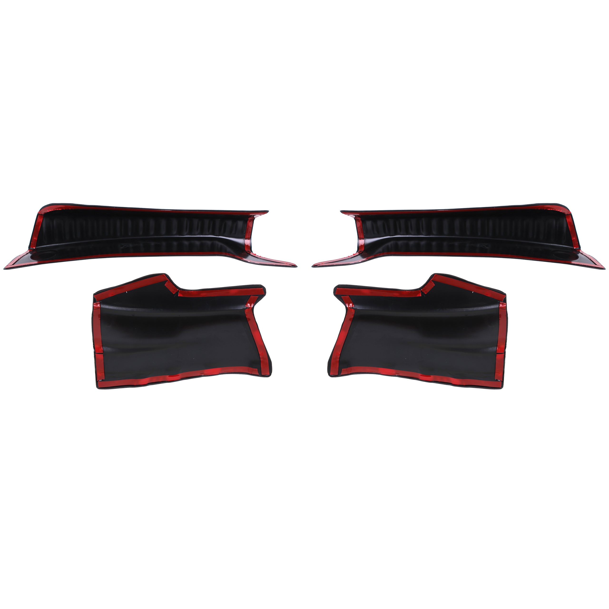 4 Pcs Luggage Protection Threshold Black ABS For Dacia Sandero (2021-Onwards) - Detail View - BUYDAY