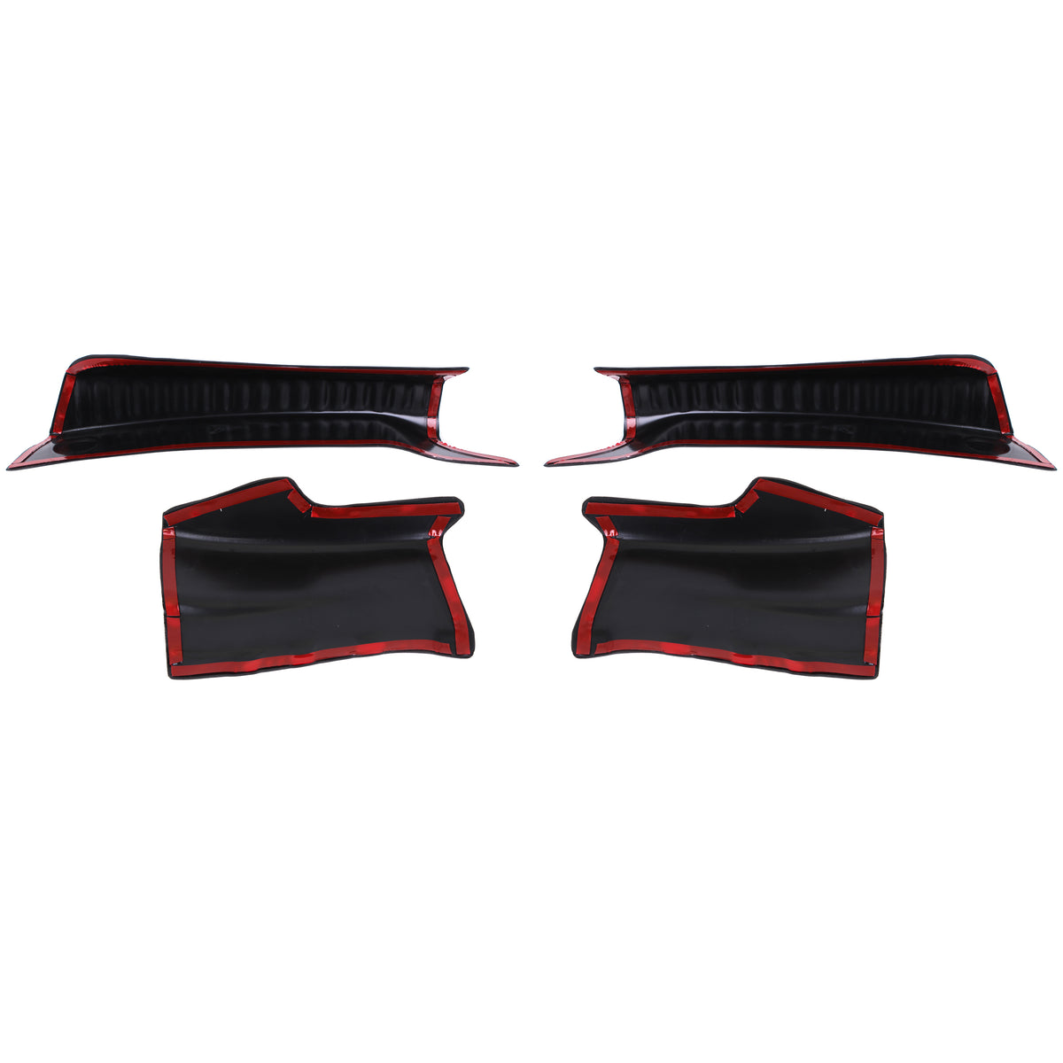 4 Pcs Luggage Protection Threshold Black ABS For Dacia Sandero (2021-Onwards) - Detail View - BUYDAY
