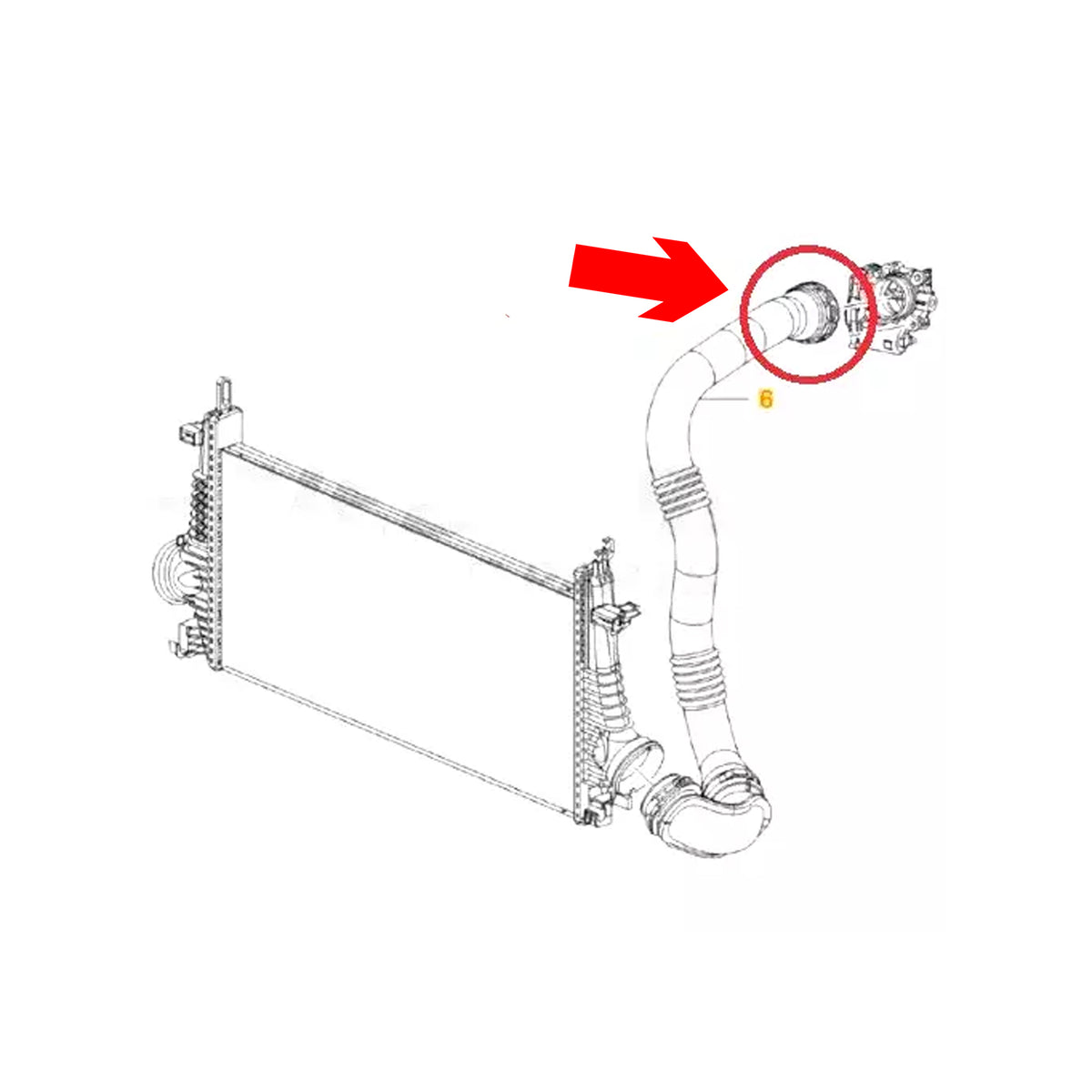 Silicone Turbo Hose REPAIR SET Split Pipe Fix for Vauxhall Insignia A 2.0 CDTi - Detail View - BUYDAY