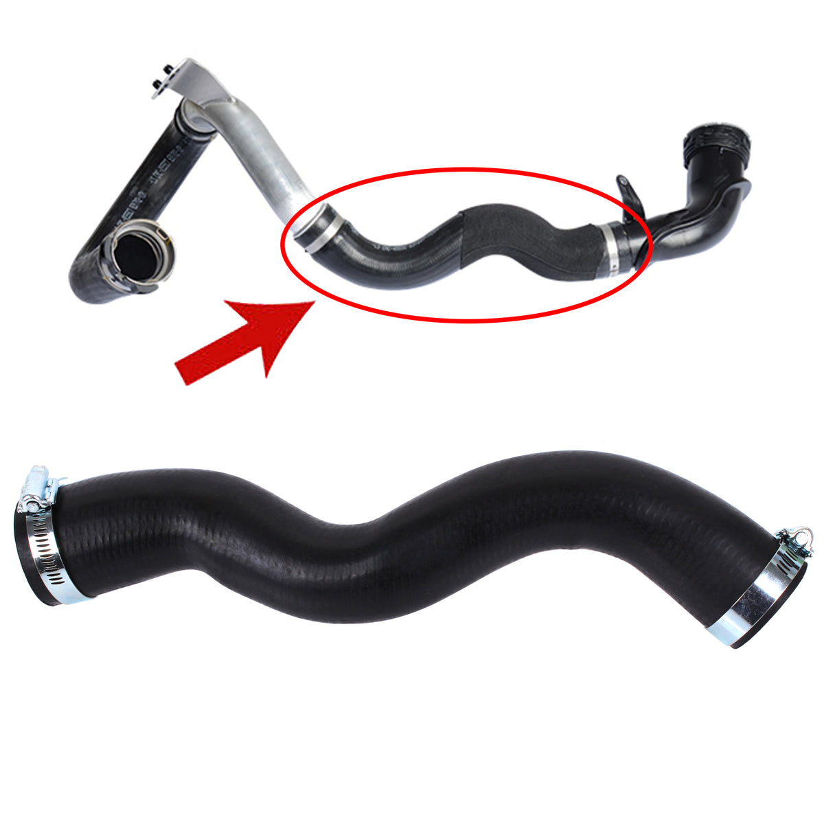 Intercooler Turbo Hose for Opel Vauxhall Mokka / Mokka X J13 1.6 Cdti 95371558 - Detail View - BUYDAY