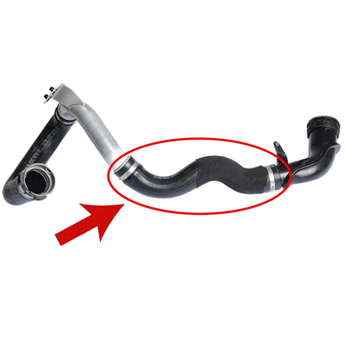 Intercooler Turbo Hose for Opel Vauxhall Mokka / Mokka X J13 1.6 Cdti 95371558 - Detail View - BUYDAY
