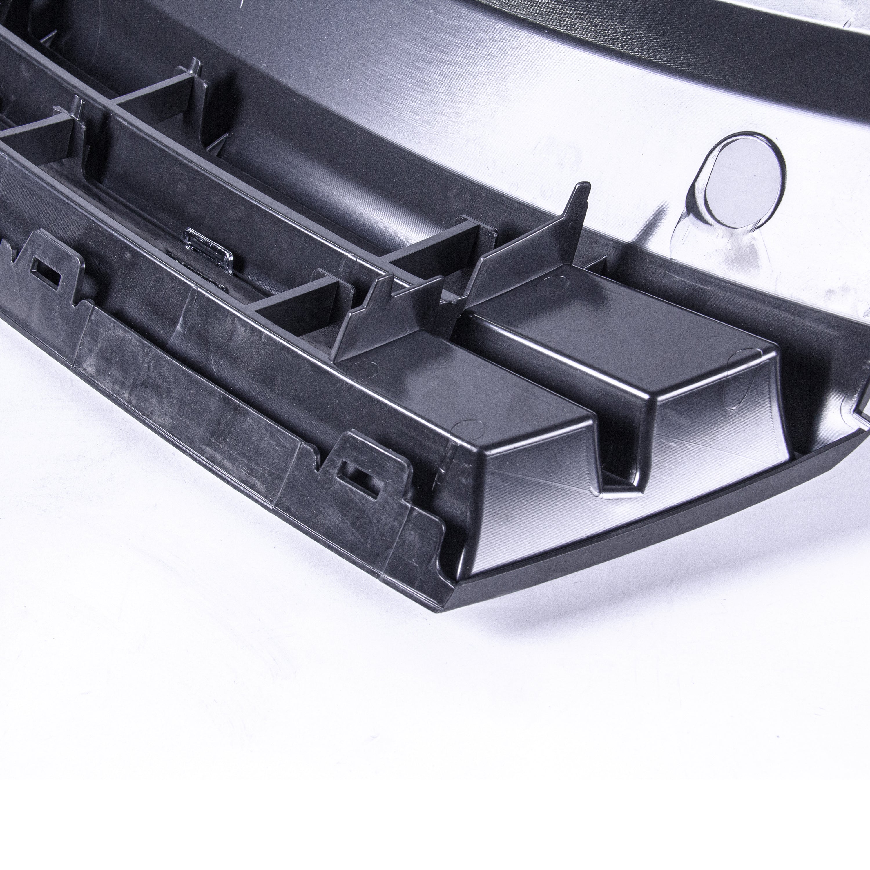 Main Grille Black With Chrome Moulding Front Upper 6R0853651C For VW Polo 09-14 - Detail View - BUYDAY