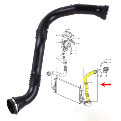 A Set of Intercooler Turbo Hose U-Pipe Vauxhall Insignia 1.6 2.0 CDTi 13419441 - BUYDAY Auto Parts