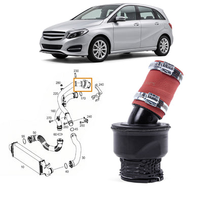 Turbo Hose Charge Air Hose For Mercedes A-Class 160 CDI 180 CDI A6070900300 - Detail View - BUYDAY